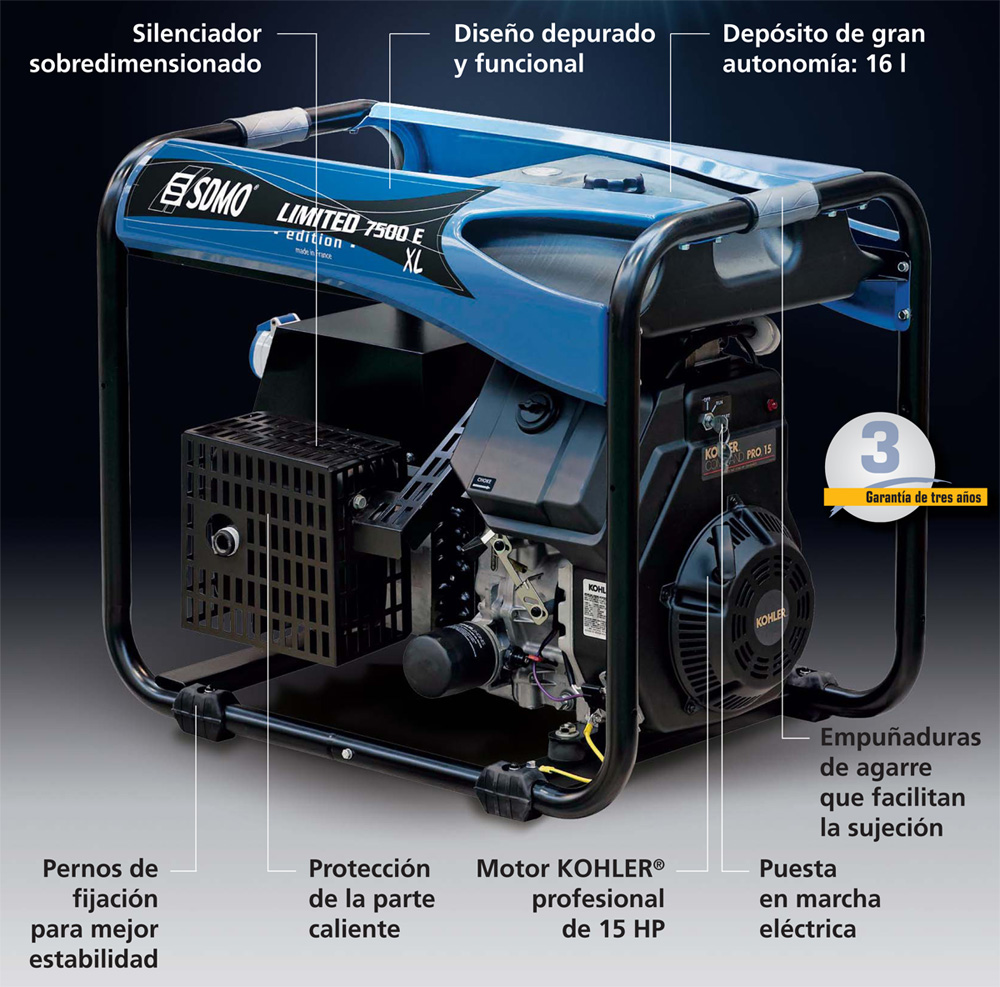 Grupo electrógeno generador SDMO