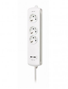 Enchufe intermedio con interruptor (ahorra energía y protege el medio  ambiente), Blanco : : Bricolaje y herramientas