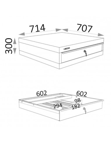 Cajón para banco Heco 129